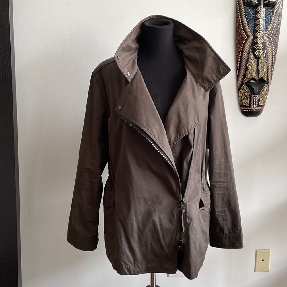 All Saints Silk and Cotton Field Coat